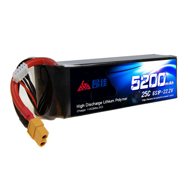 航模電池5200mAh 25C 6S 22.2V 鋰電池